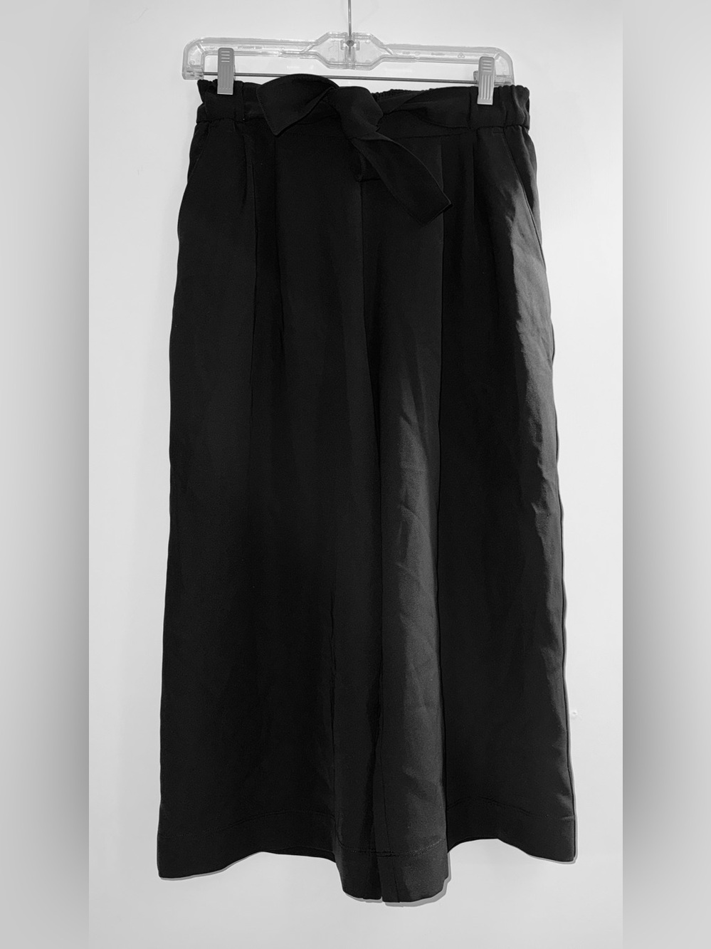 lululemon athletica Black Ankle-Length Wide Leg Pants